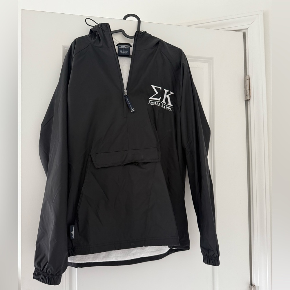 Black Sigma Kappa Rain Jacket